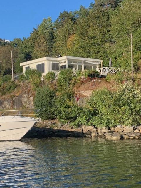 Renovated Sea Facing Cottage On The Eidanger Fjord Porsgrunn Eksteriør billede